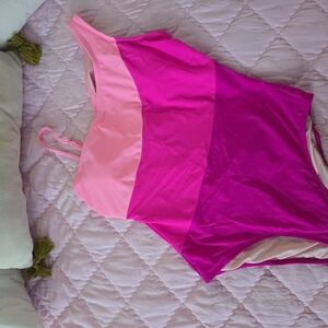 Cupshe Pink and Magenta One Piece Swimsuit